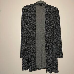 J. Jill- Wearever Collection Open Front Long Line Cardigan in Grey- Size Medium